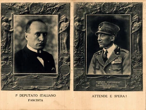 FASCISMO - Benito MUSSOLINI e Gabriele D'ANNUNZIO - All'Armi Fascisti! - #117 - Imagen 1 de 3