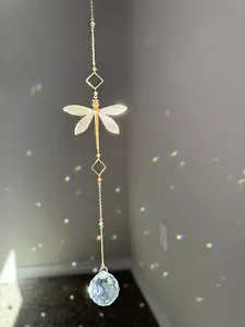 Sun Catcher Crystal, Home Decor, Dragonfly, Light Catcher, New Home Decor, Gift, - Picture 1 of 8