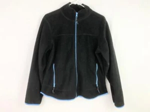 Steve & Barry's Kids Large Fleece Jacket Zip-Up Black Blue Unisex Pre-Owned - Picture 1 of 5