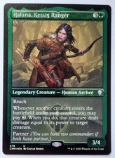 MTG Commander Legends HALANA, KESSIG RANGER 579 U Foil-Etched M/NM