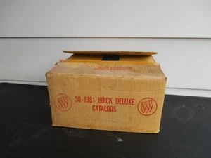 RARE Vintage Full Dealer Case 50 1981 Buick Deluxe Catalog Skylark Riviera Regal - Foto 1 di 1