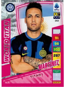 PANINI CALCIATORI ADRENALYN TITANS 2024 # 253 LAUTARO MARTINEZ WORLD TITAN INTER - Picture 1 of 2
