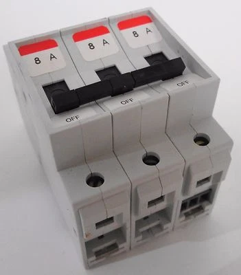 Entrelec StopCircuit 10198512 GMT8UP1 Circuit Breaker 8A 600VAC 3P - Image 1 of 3