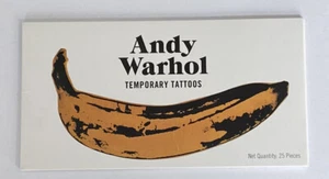 Andy Warhol 25 tatuaggi temporanei dollaro mucca banana ritratto fiori citazioni - Foto 1 di 2