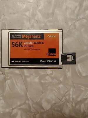 3com Megahertz 3CXM556 56K Cellular Modem PC Card PCMCIA with case - Image 1 of 4