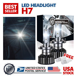 2 X H7 LED Headlight Bulbs 120000LM 6000K 200W For Hyundai XG350 2002-2005