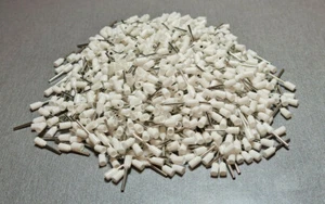 1000Pcs E0510 22AWG 0.5mm² WHITE Insulated Ferrule Bootlace Terminals Crimp - Picture 1 of 3