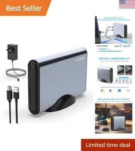 3.5 inch External Hard Drive Enclosure for 2.5 3.5 SATA HDD SSD,USB 3.0 to Al... - Picture 1 of 7