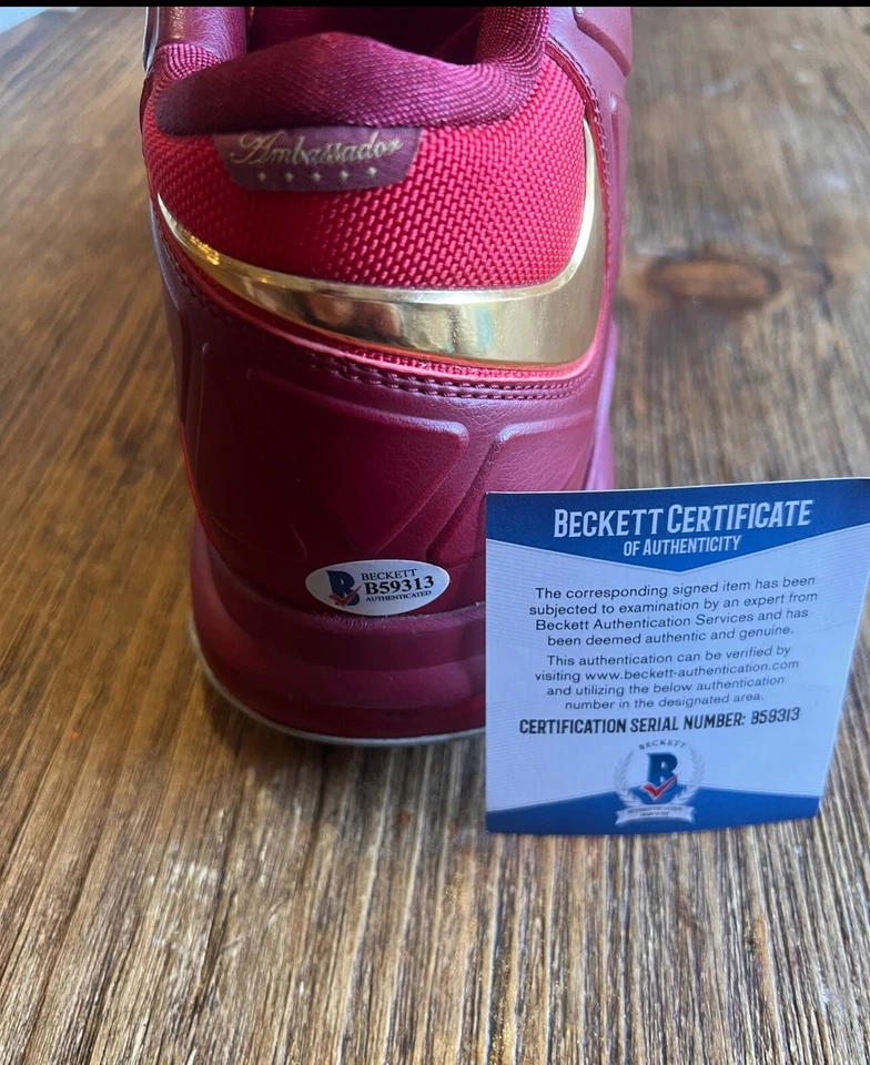 LeBron James Rare/ Unreleased NBA Finals 2013 PE Shoe Signed Mike Miller/Beckett - Image 1 of 4