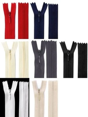 Reißverschluss nahtverdeckt 22cm nicht teilbar Reißverschlüsse Zipper verdeckt - Bild 1 von 4