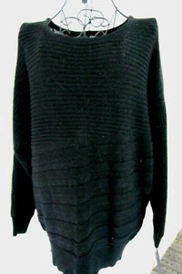 Black Pullover Tunic Sweater - Size Petite Small - NWT - Picture 1 of 5