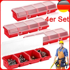 4x Sortimentskasten Schrauben Sortierbox Kleinteile Organizer Sortimentsbox - Bild 1 von 18