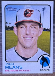 2022 Topps Heritage #325 John Means Baltimore Orioles - Bild 1 von 12