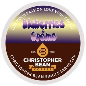 Christopher Bean café arándanos y crema tazas individuales K una caja de 18 unidades descafeinado - Imagen 1 de 1