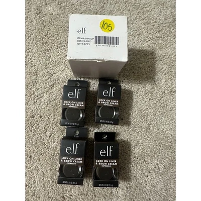 ELF Lock On Liner & Brow Cream Espresso Light Brown 4 Piece Set Makeup - Image 1 of 4