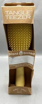 Cepillo desenredante a base de plantas Tangle Teezer amarillo rizado NUEVO caja dañada Foto 1 de 4