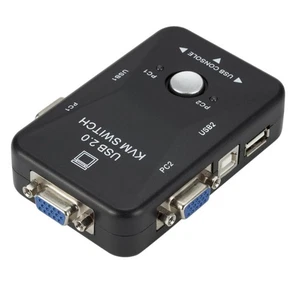 Switcher 2 Port VGA KVM Switch for Computer/Mouse/keyboard/U Disk - Afbeelding 1 van 12
