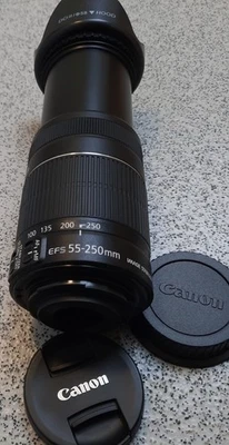 Canon EF-S 55-250mm 1:4-5.6 IS II Image Stabilizer Telephoto Lens For- Canon EOS - Image 1 of 4