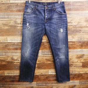DOLCE & GABBANA Jeans Size 32x30 Low Rise Slim Fit Distressed - Picture 1 of 12