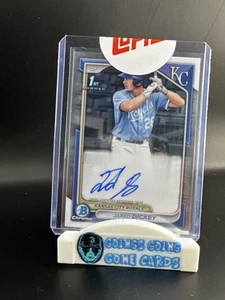 JARED DICKEY 2024 BOWMAN CHROME 1ST AUTOGRAPH BASEBALL AUTO - Picture 1 of 2