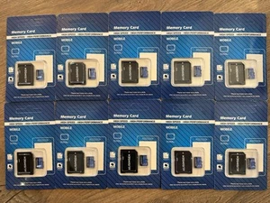 Paquete de 10 tarjetas de memoria Micro SD de 1 TB 1024 GB con adaptador móvil de alta velocidad paquete de 10 - Imagen 1 de 3