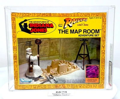 AFA 85 Indiana Jones Raiders of the Lost Ark Mapa Sala Aventura Set Kenner 1982 Foto 1 de 4