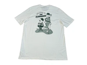 Adidas Golf T-Shirt Bogey Boys Tee Men’s White Size Extra Large XL Clubhouse - Picture 1 of 4