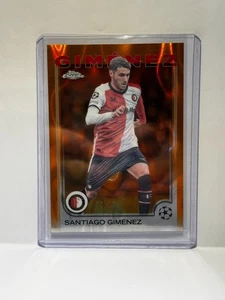 2024-25 Topps Chrome UCC Santiago Gimenez #189 Orange /25 - Bild 1 von 2