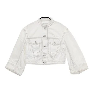 DRIES VAN NOTEN cropped length, 71-07-61-07010, No color jacket white 5-0715M△ - Picture 1 of 5