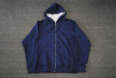 NEW MEN'S CHAMPION S0891-031 POWERBLEND FLEECE FULL ZIP HOODIE NAVY - Image 1 of 4