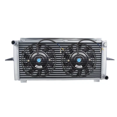 Aluminum Radiator+Fan for 1982-1997 Ford Escort/Sierra RS500/RS Cosworth 2.0L MT - Image 1 of 4