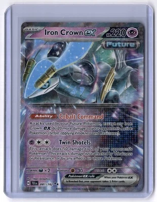Iron Crown ex - 081/162 Double Rare Holo NM Pokemon SV05: Temporal Forces - Image 1 of 2