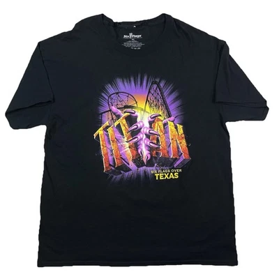 Six Flags Titan Roller Coaster Halloween Graphic T-Shirt Men’s Size XL - Image 1 of 4