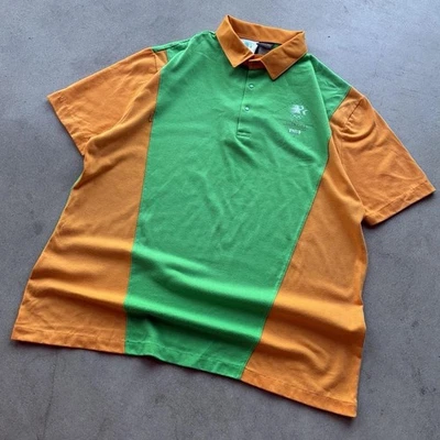 Vintage Levi's 1984 80s Olympics Los Angeles XL Polo Shirt Color Block - Image 1 of 4