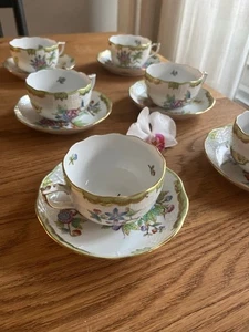 Herend 6 Teacup with saucer , RRP 1302 USD - Picture 1 of 9