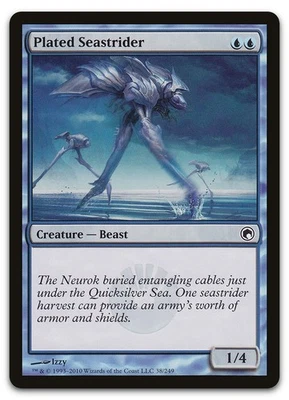 Plated Seastrider #38 (LP) Scars of Mirrodin SOM Magic MTG - Image 1 of 2