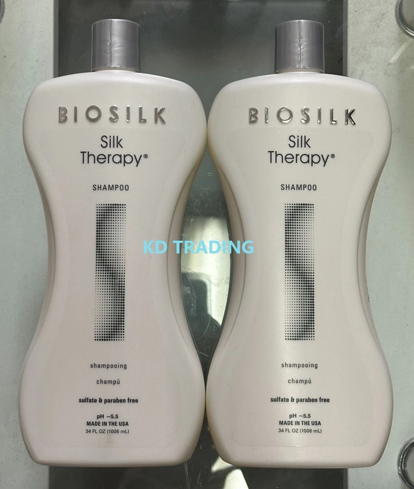 2x BioSilk Silk Therapy Shampoo 34 Oz Each