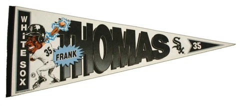 1990 circa Chicago White Sox Frank Thomas Full Size Pennant Cover