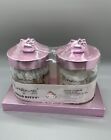Creme Shop x HELLO KITTY limited Glass Jar Set Cotton Pads and Swabs PINk New