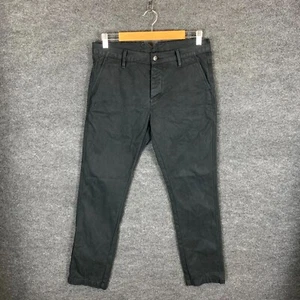 Levi's 510 Mens Jeans W32 L30 Black Denim Low Rise Skinny Fit Dark Button Fly - Picture 1 of 16