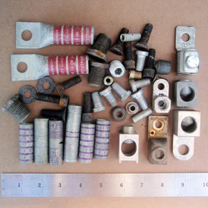 LOT Assorted Lugs, Bolts, Connectors, Terminals - Picture 1 of 1