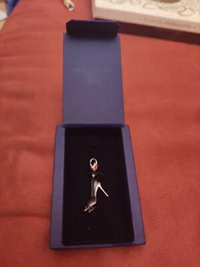 Ciondolo Charm ORIGINALE Swarovski, MAI UTILIZZATO - scarpetta nera - Foto 1 di 7