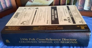 COLORADO SPRINGS 1996 POLK CITY BUSINESS DIRECTORY COUNTY REFERENCE GUIDE CO DIR - Bild 1 von 2