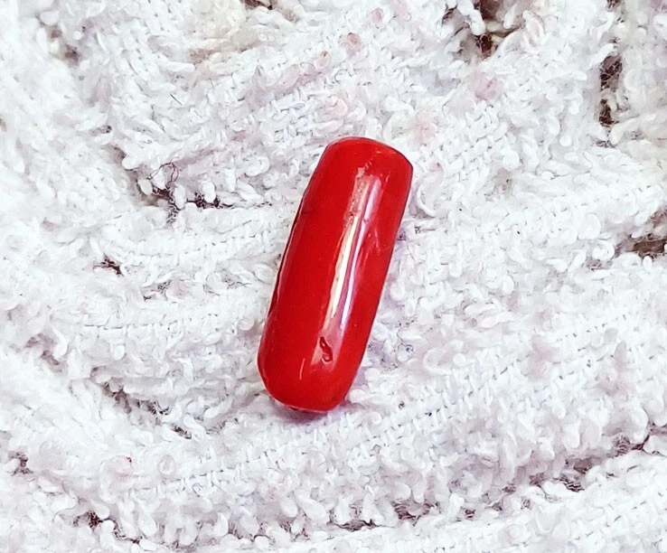 Natural Ox Blood Red Coral Loose Gemstone 3.90+ Ct Certified Stone On eBay - Image 1 of 4