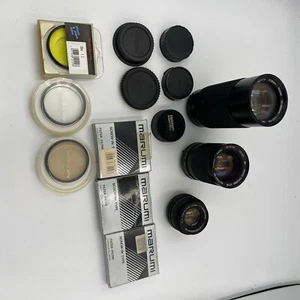 Camera Lens, filters and caps mixed lot. Untested - Picture 1 of 12
