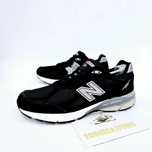 New Balance 990v3 'Made in USA' Athletic Shoes M990BS3 Black/Grey Mens Size 14 D - Picture 1 of 13
