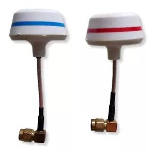5.8GHz TX + RX (Paar) Zirkular polarisierte Antenne f RC FPV / SMA Plug 90° - Bild 1 von 3