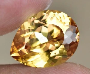 Zafiro natural Padparadscha 7,95 quilates piedra preciosa suelta certificada pera - Imagen 1 de 7