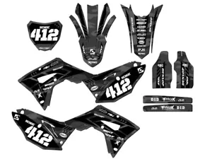 2017-2018 CRF 450 RX APACHE Grey Senge Graphics Kit Compatible with Honda - Picture 1 of 10