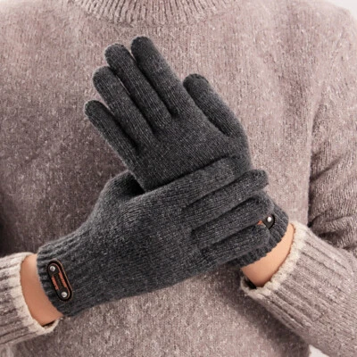 Women Men Touch Screen Gloves Warm Winter Stretch Knitted Mittens Full Finger↗ - Image 1 of 4